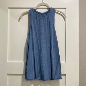 Blue Lululemon Open Back Tank
